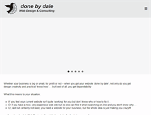 Tablet Screenshot of donebydale.com